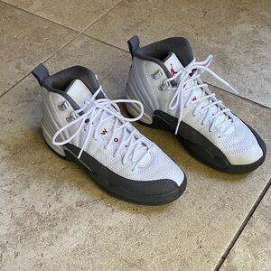 Air Jordan Nike White and Gray High-Top Sneakers